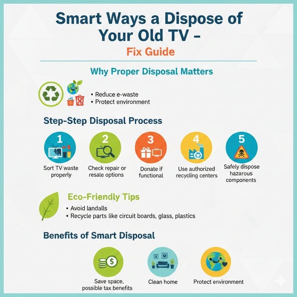 Smart ways to dispose of your old TV safely and eco-friendly