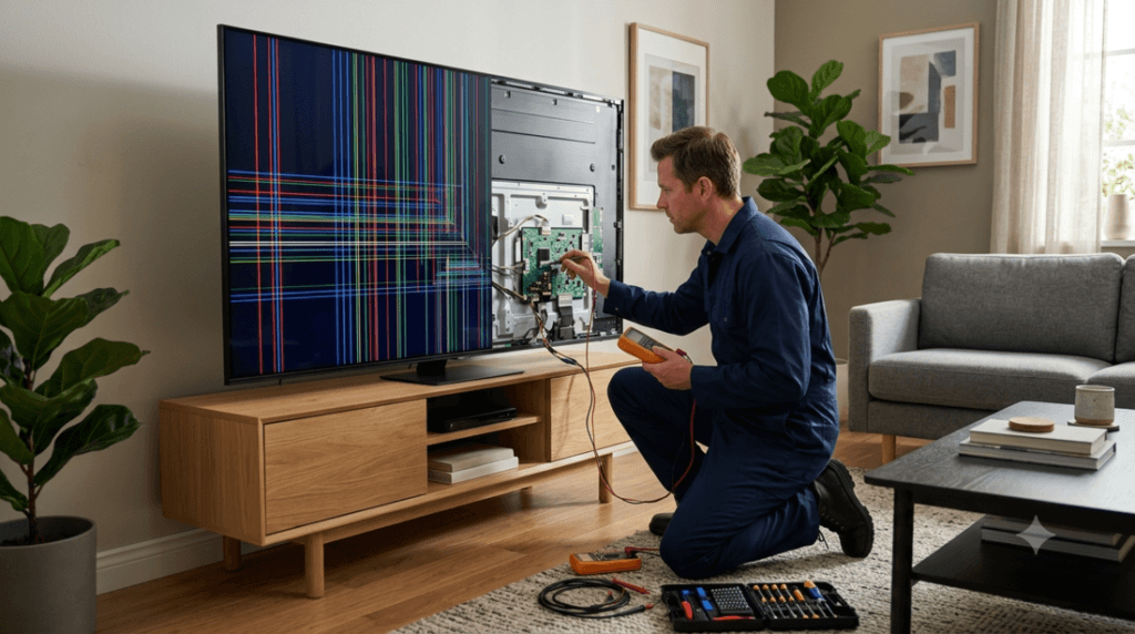 Samsung TV lines on screen repair in Pimpri Chinchwad Pune