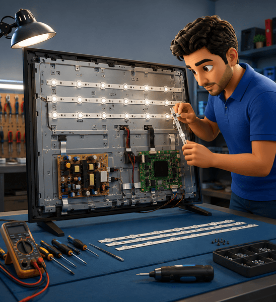 Sony Bravia LED backlight repair for black screen proble